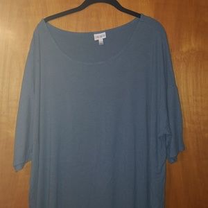 Blue gray LulaRoe Irma 2XL